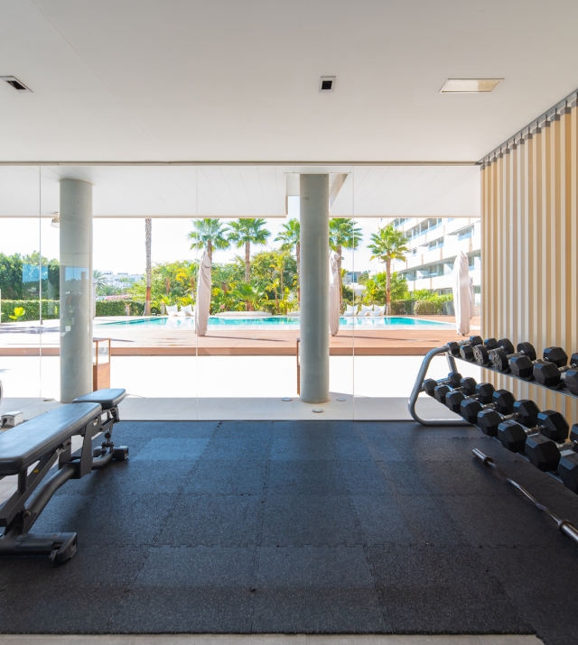 Resa Estates apartment for sale in Ibiza marina botafoch modern fitness.jpg